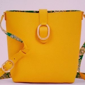 NWOT Talbots Leather Bucket Bag